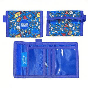 Trifold Coin Purse With Keychain